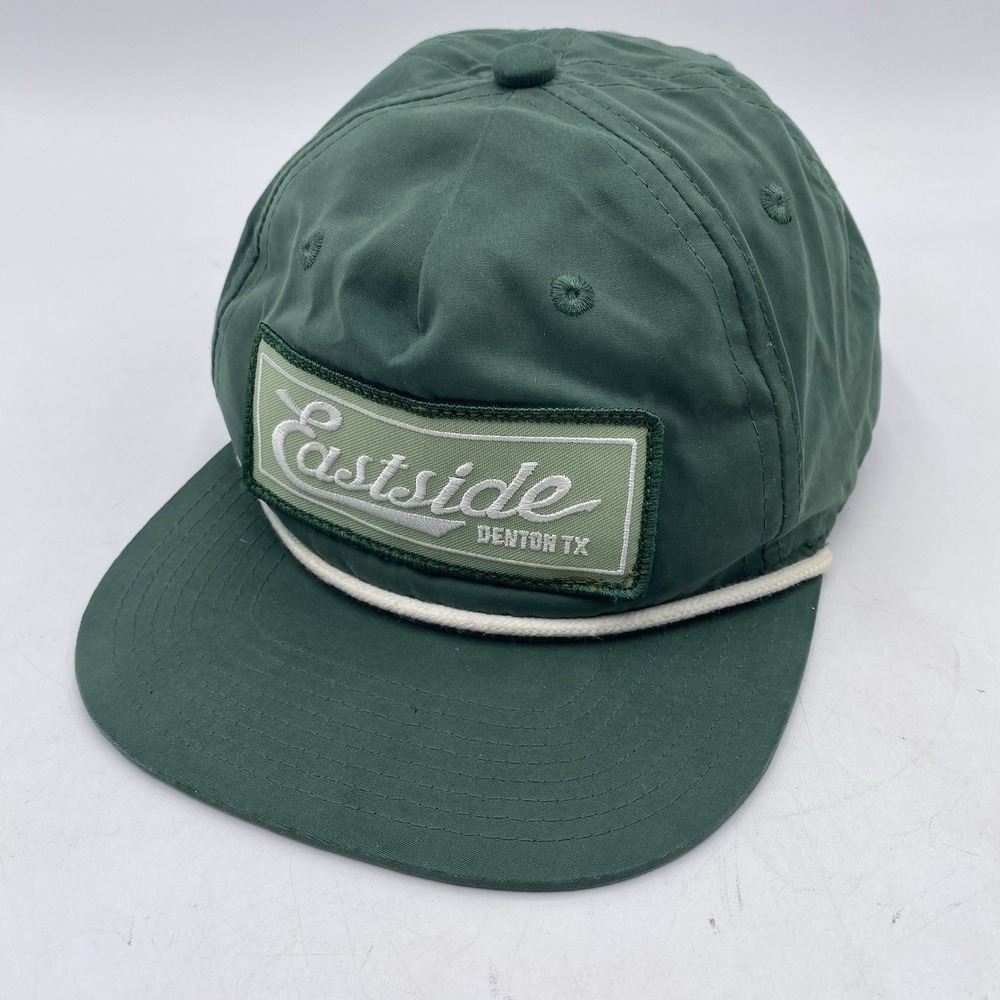 East side Denton Texas Hat Green Snapback Dad‎ VGC See Pics